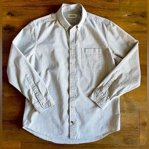 Taylor Stitch The Jack in Coal Jasp University Stripe Oxford Size L 42